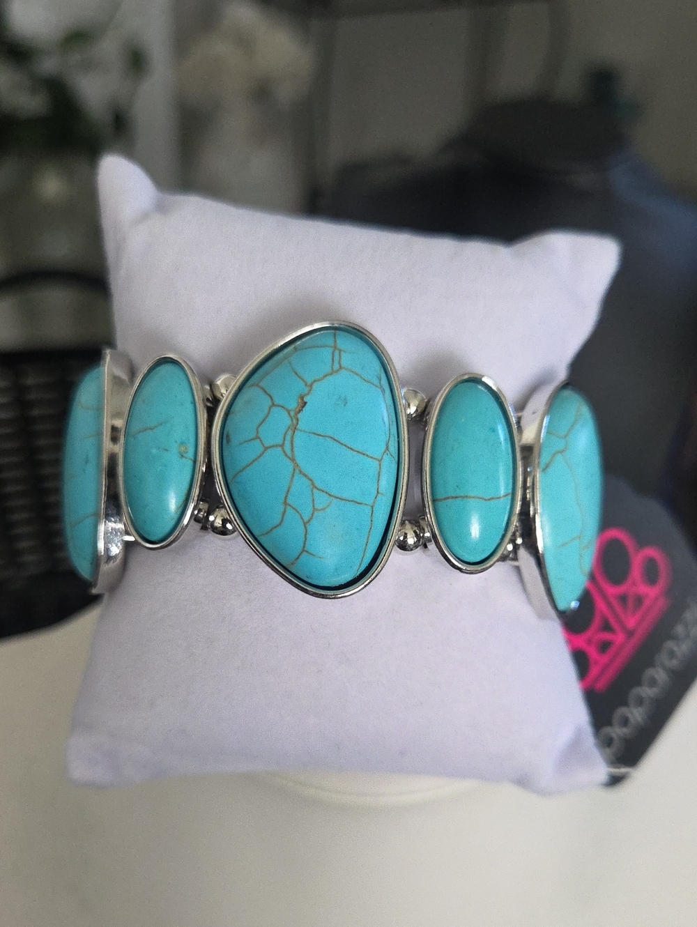 Paparazzi Feel At Homestead Blue Bracelet NWT
